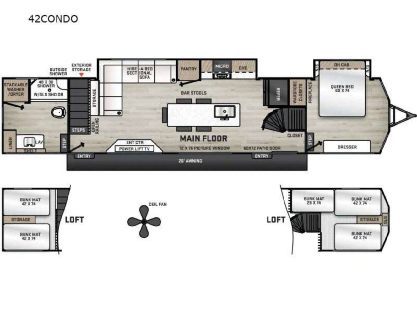 A photo of this 2026 Coachmen Rv Catalina Destination Series 42CONDO
