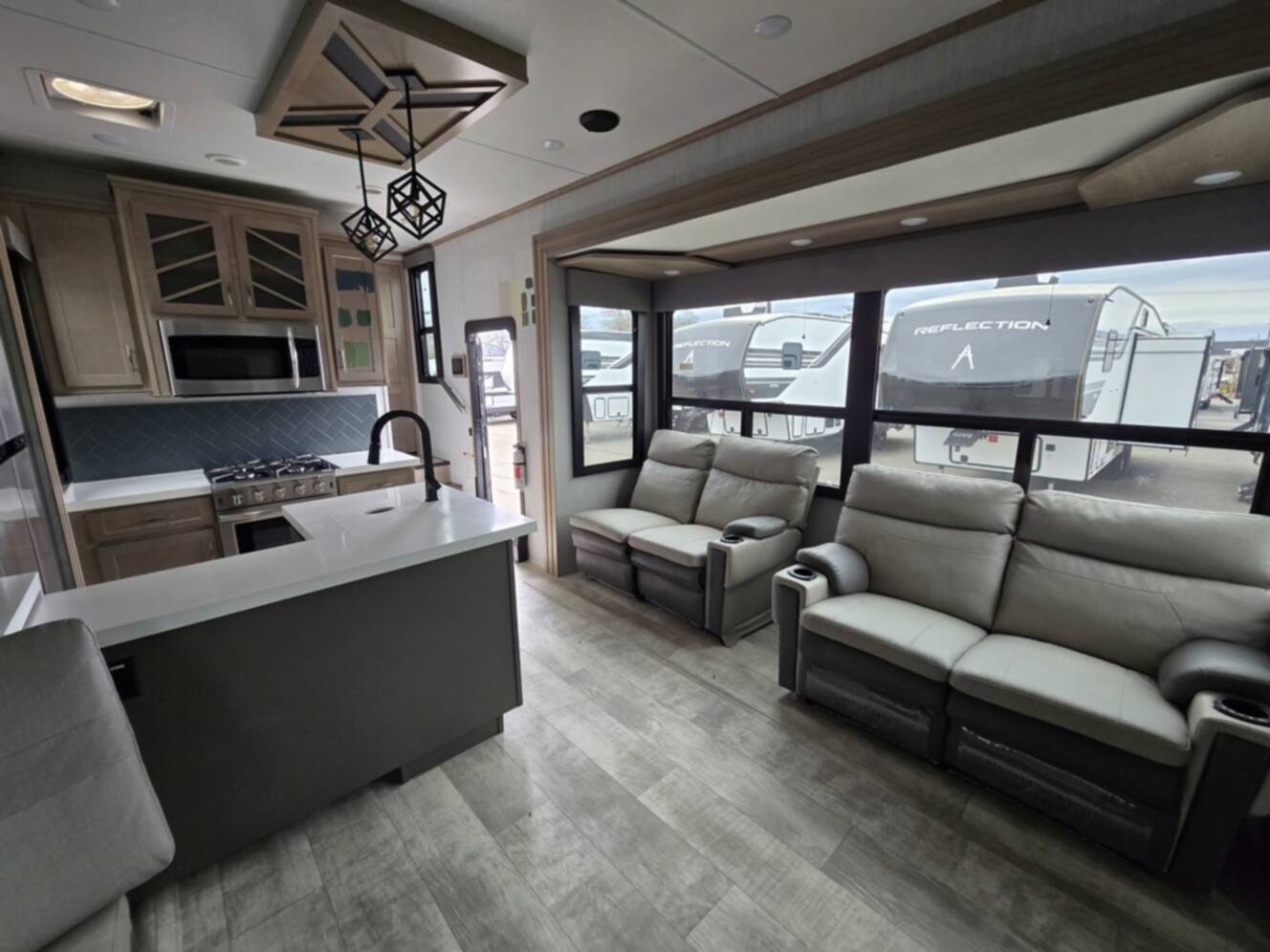 A photo of this 2023 Grand Design Momentum 395MS