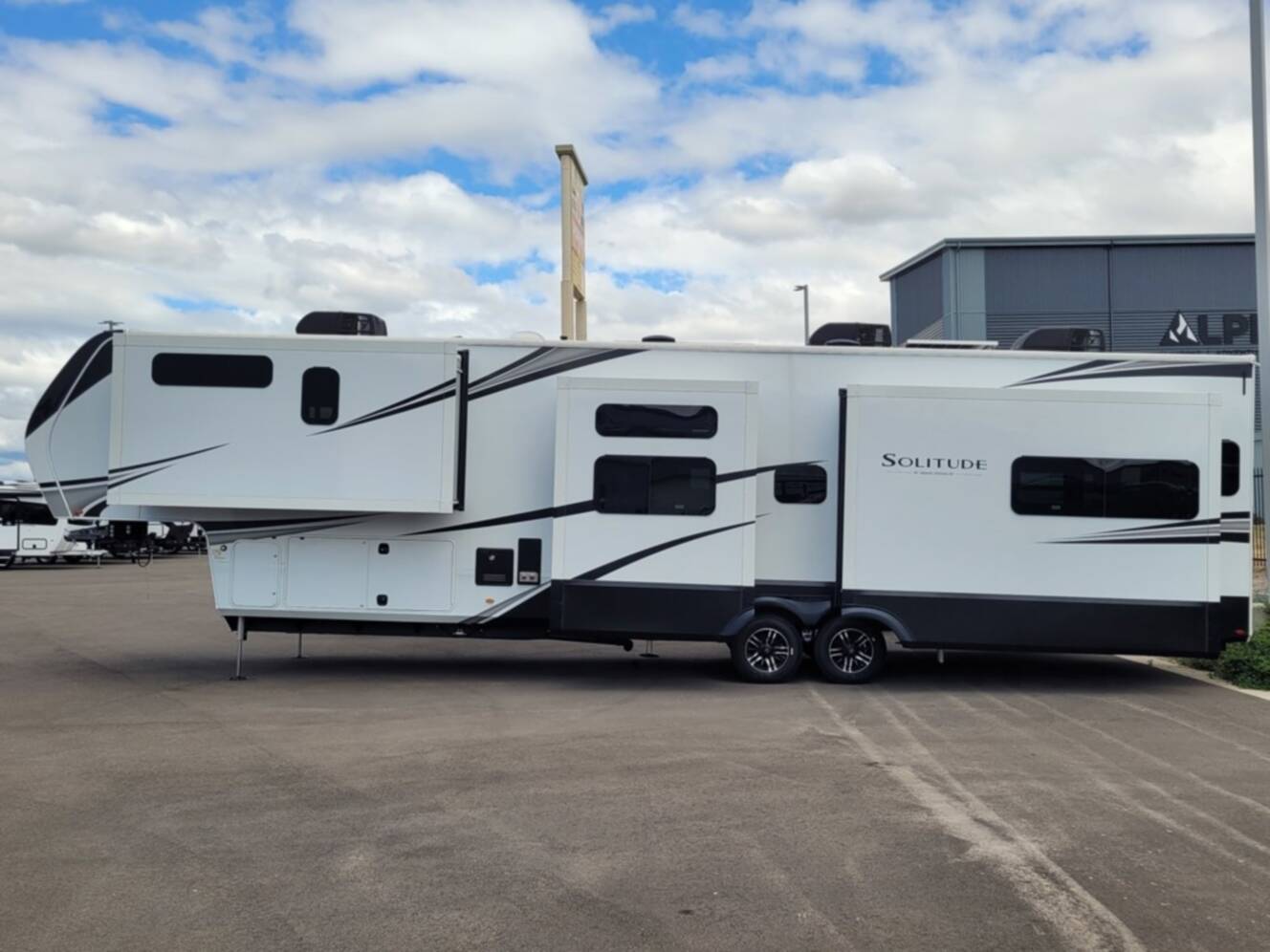 A photo of this 2025 Grand Design Solitude 388MBS