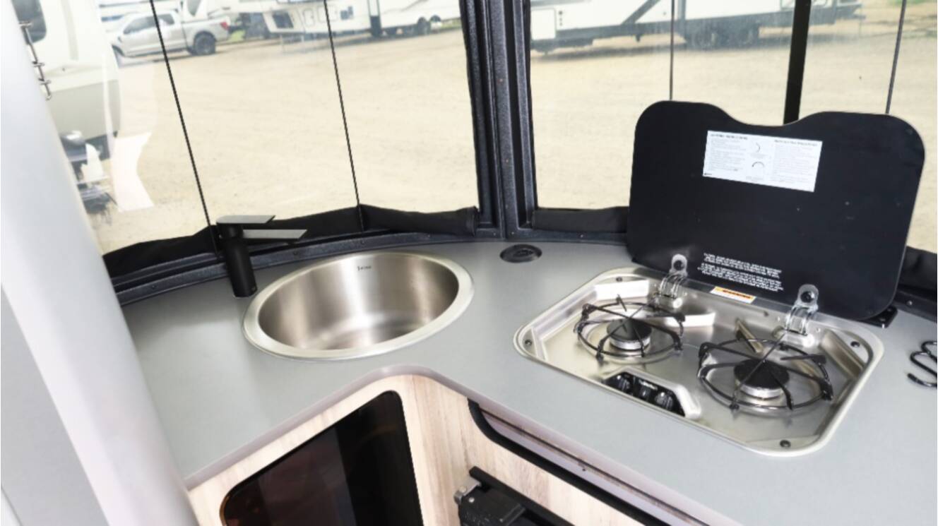 A photo of this 2021 Airstream Basecamp 16X