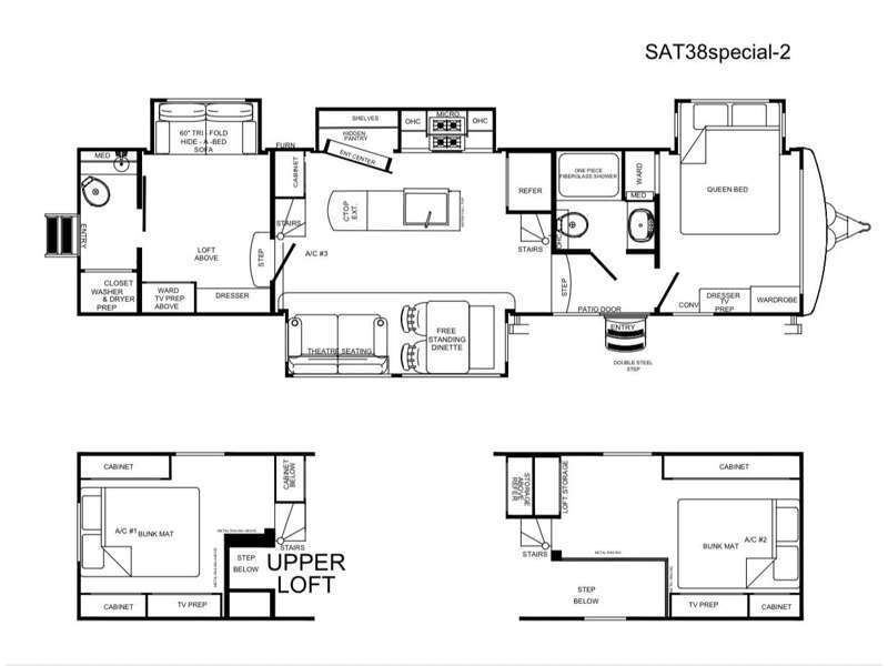 2026 Forest River Rv Sandpiper Destination Trailers 38SPECIAL in bunker hill IN