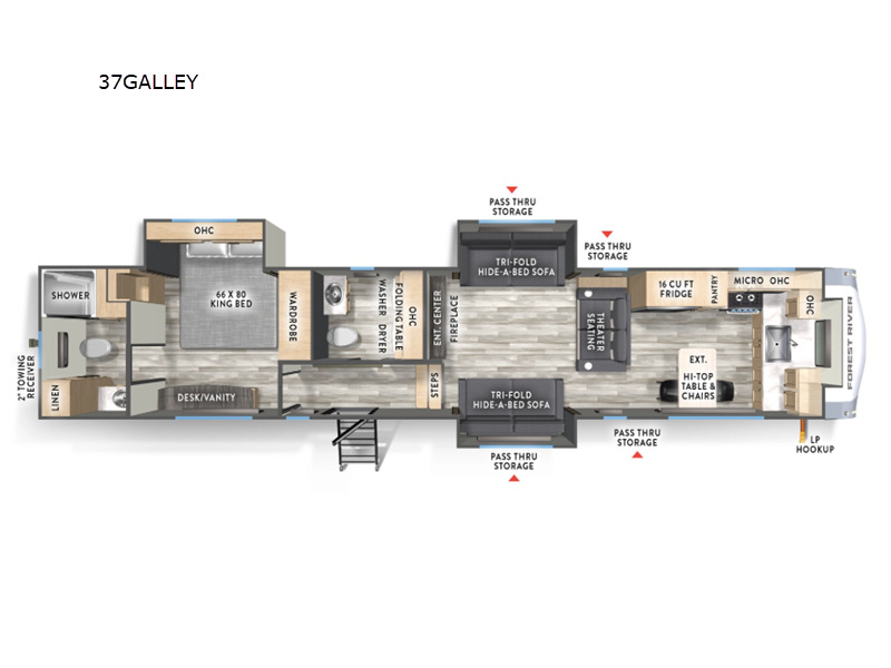 2026 Forest River Rv Cardinal 37GALLEY in bunker hill IN