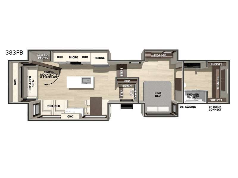 2026 Forest River Rv Cedar Creek 383FB in bunker hill IN