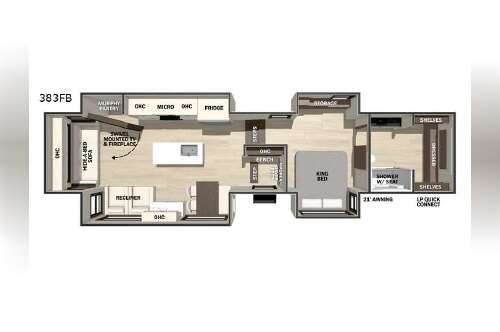 2026 Forest River Rv Cedar Creek 383FB in bunker hill IN