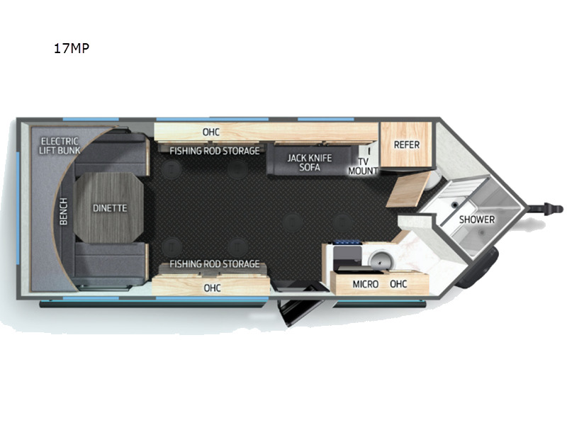 2026 Forest River Rv Cherokee Grey Wolf Fish House 17MPH in bunker hill IN