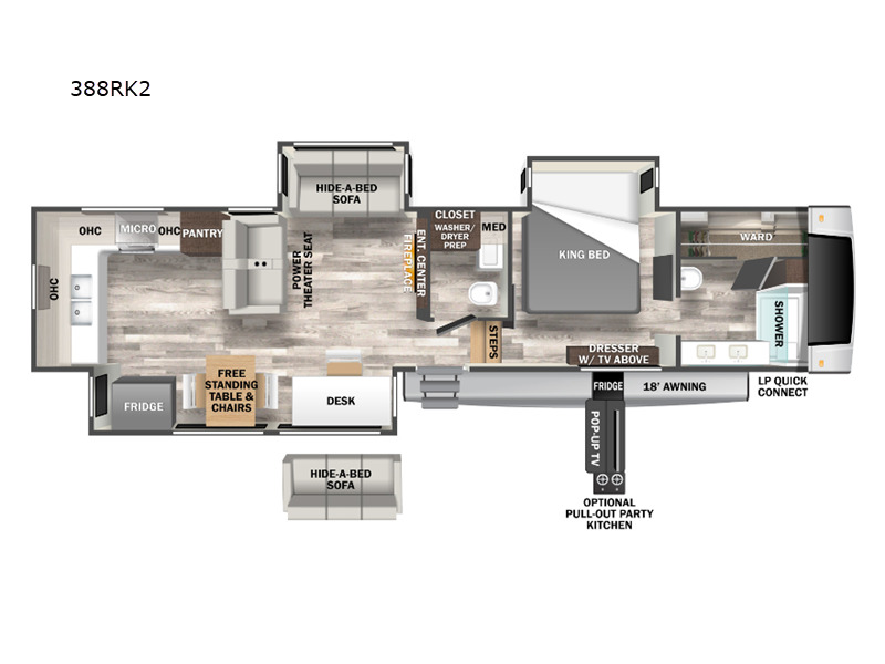 2023 Forest River Rv Cedar Creek 388RK2 in middlebury IN