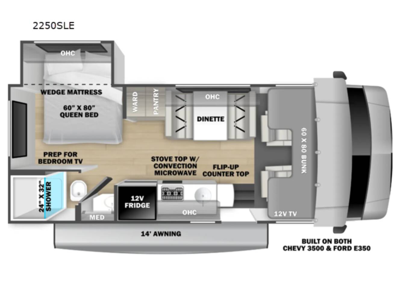 A photo of this 2026 Forest River Rv Sunseeker LE 2250SLE Ford