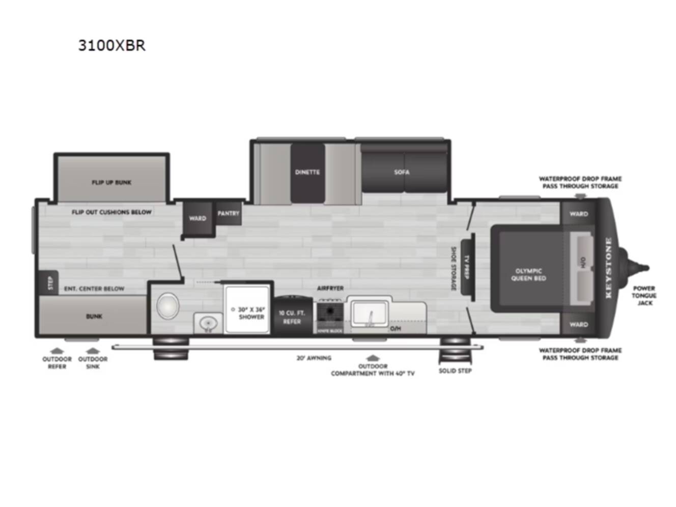 A photo of this 2026 Keystone Rv Springdale MAX 3100XBR