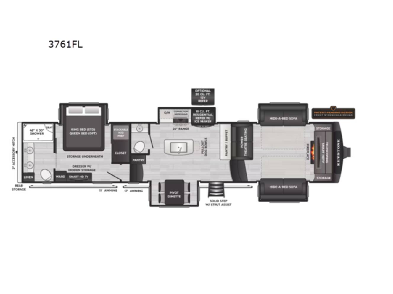 A photo of this 2026 Keystone Rv Montana 3761FL