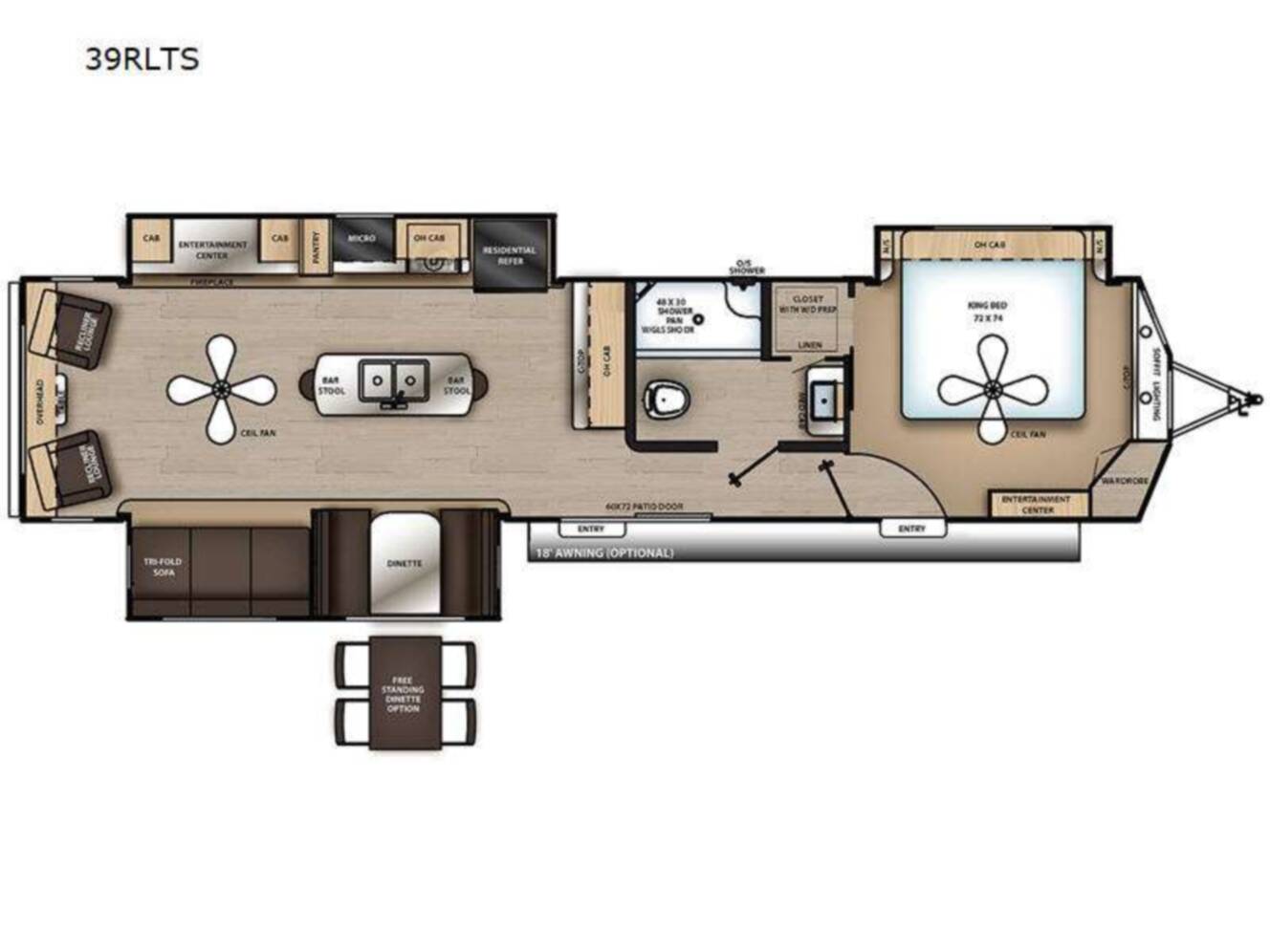 A photo of this 2023 Coachmen Rv Catalina Destination Series 39RLTS