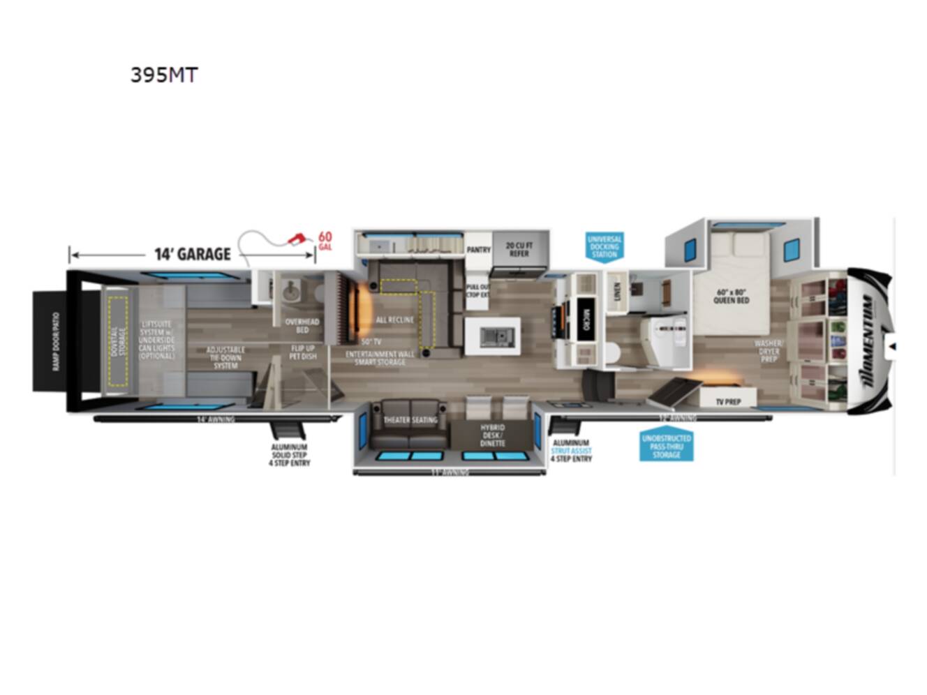 A photo of this 2026 Grand Design Momentum 395MT