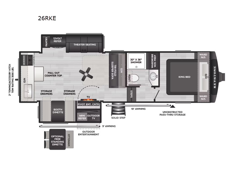 2026 Keystone Rv Cougar Half-Ton 26RKE in gansevoort NY