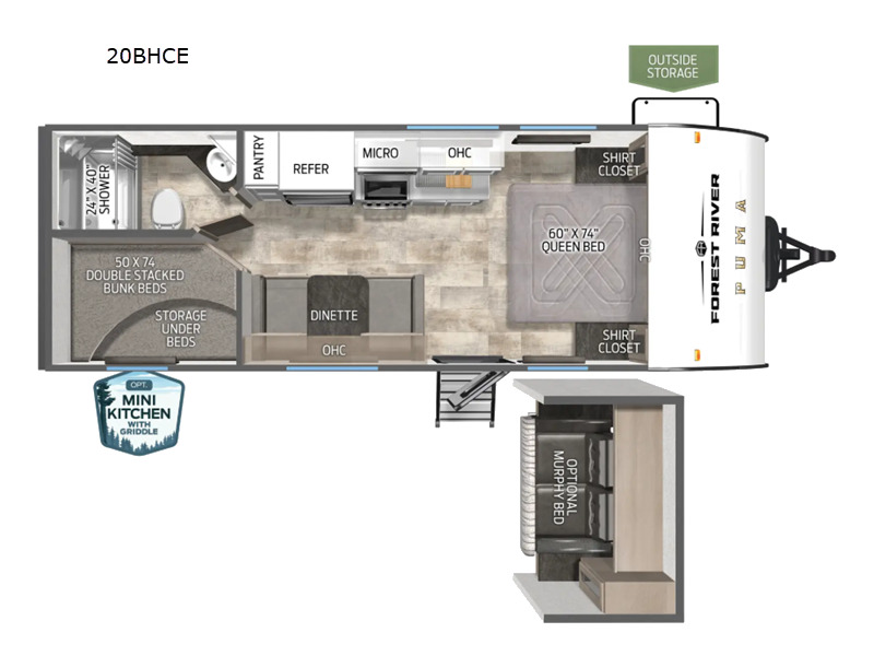2026 Forest River Rv Puma Camping Edition 20BHCE in nacogdoches TX