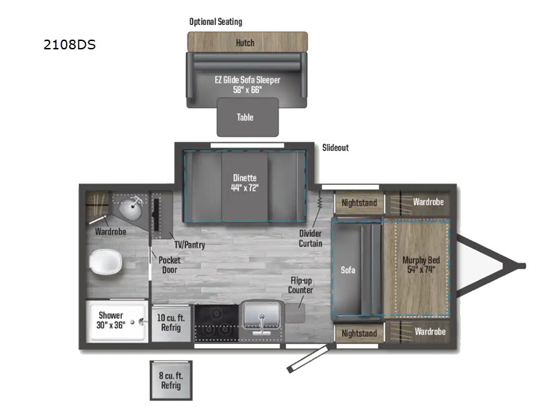 2026 Winnebago Micro Minnie 2108DS in turlock CA