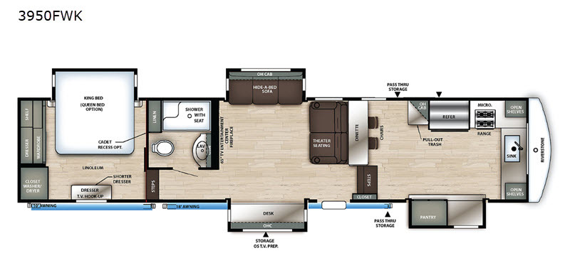 2021 Forest River Rv RiverStone Reserve Series 3950FWK in loganville GA