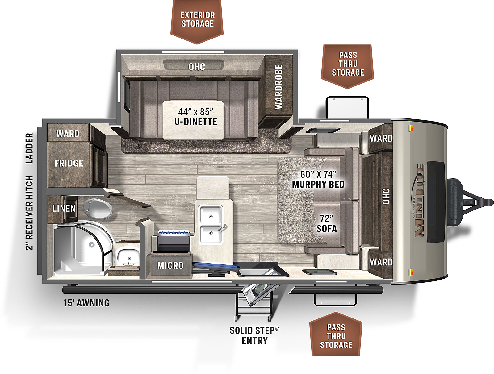 2021 Forest River ROCKWOOD MINI LITE 2104S in watertown WI