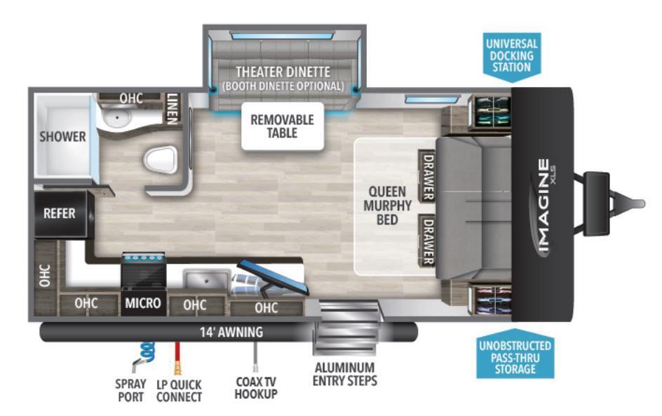 A photo of this 2023 Grand Design Imagine XLS 17MKE