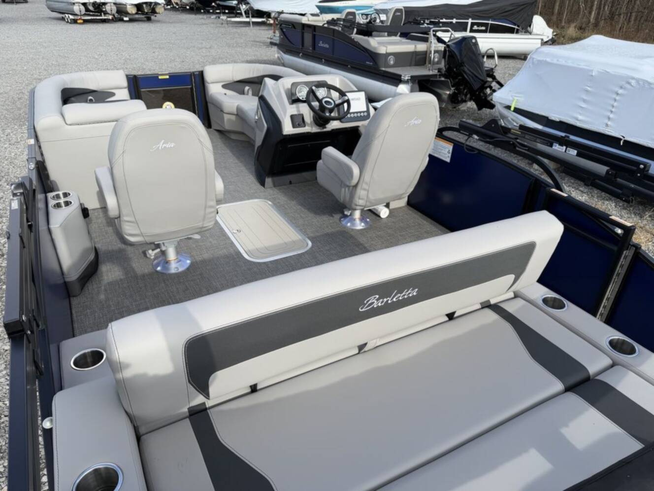 A photo of this 2026 Barletta Boats A22UC Triple-Toon
