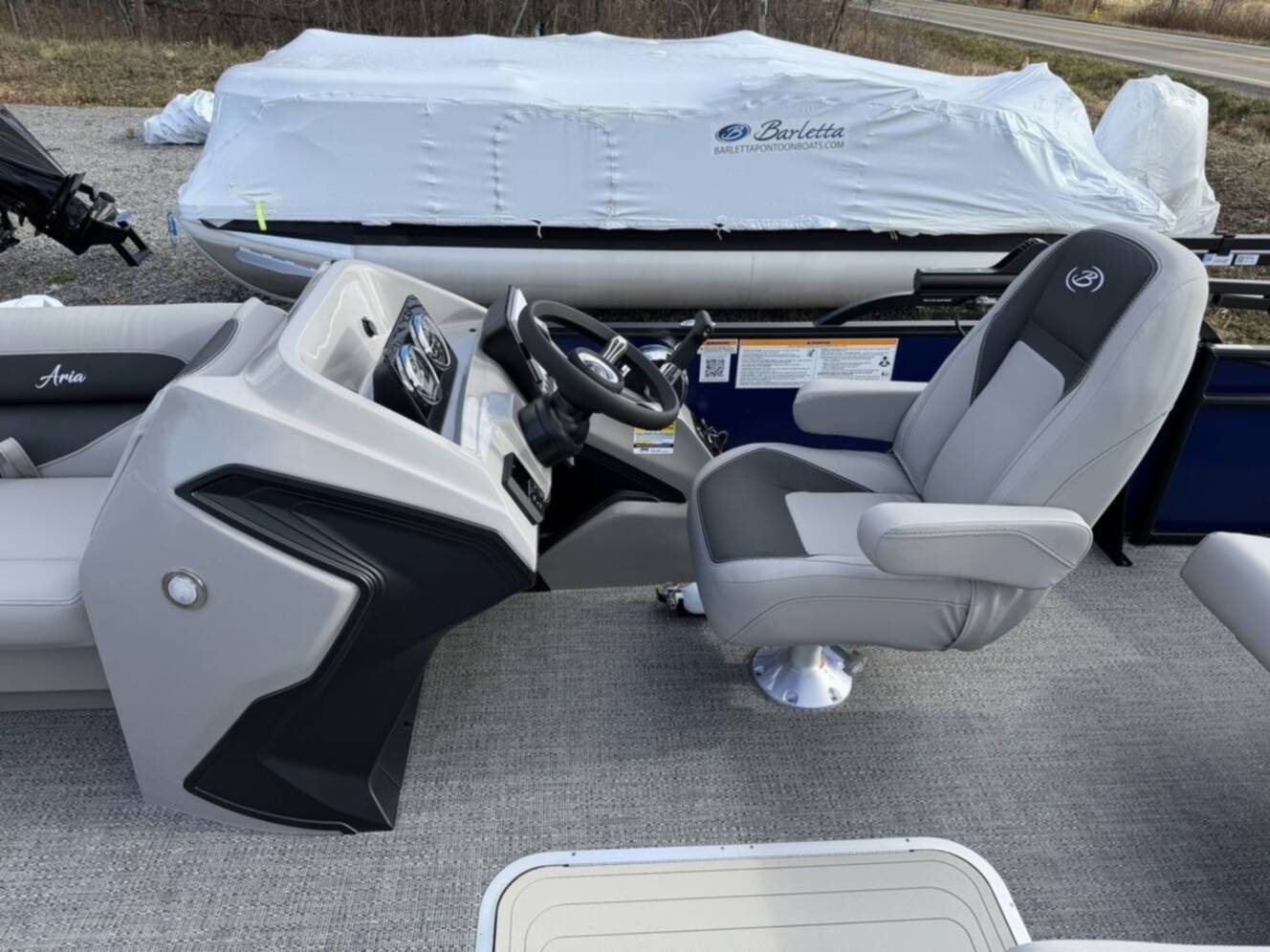 A photo of this 2026 Barletta Boats A22UC Triple-Toon
