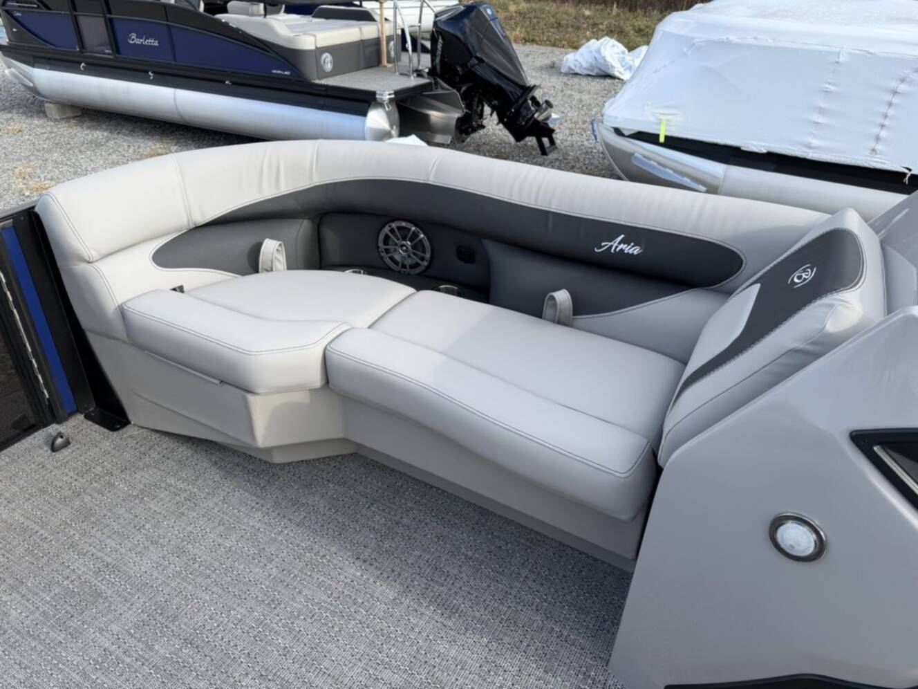 A photo of this 2026 Barletta Boats A22UC Triple-Toon