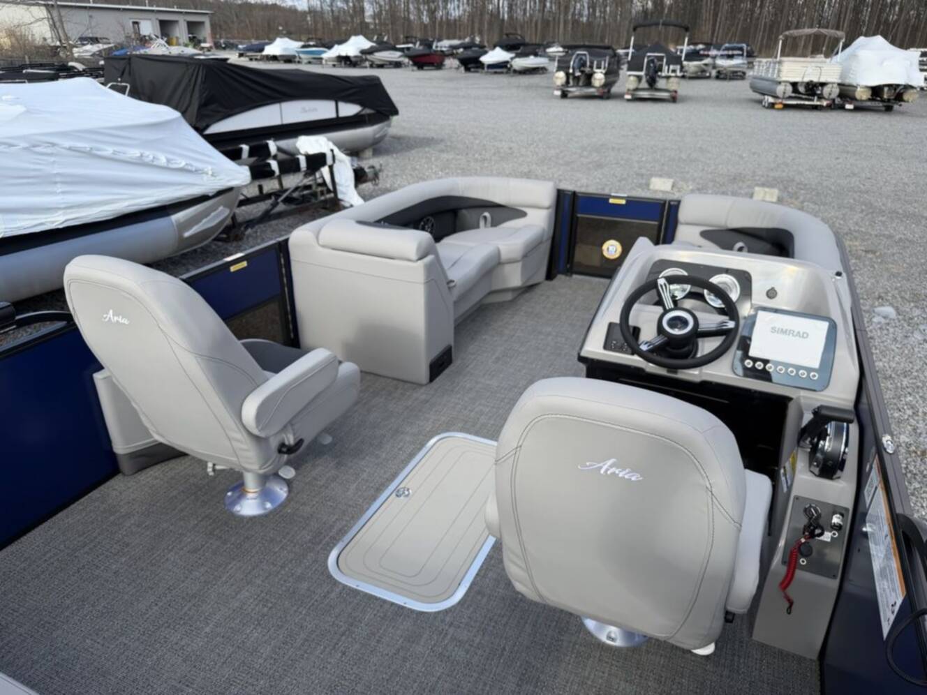 A photo of this 2026 Barletta Boats A22UC Triple-Toon