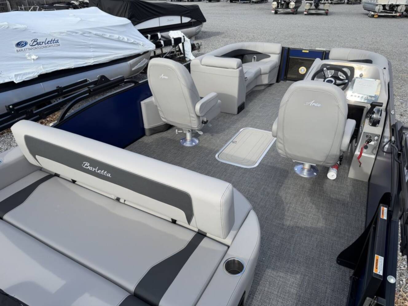A photo of this 2026 Barletta Boats A22UC Triple-Toon
