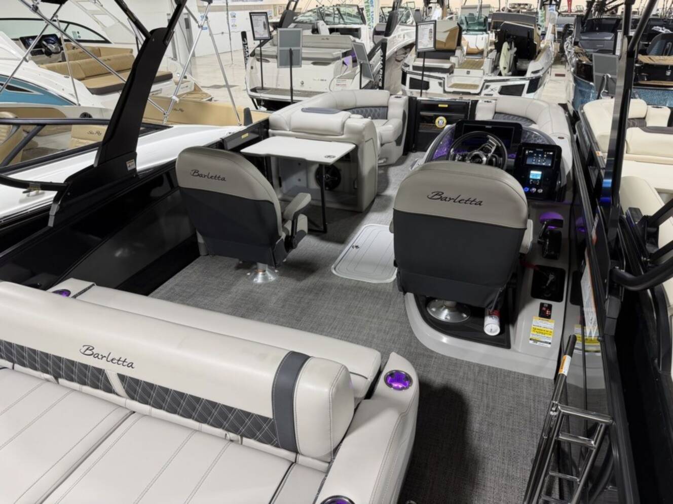 A photo of this 2026 Barletta Boats L23UC Triple-Toon