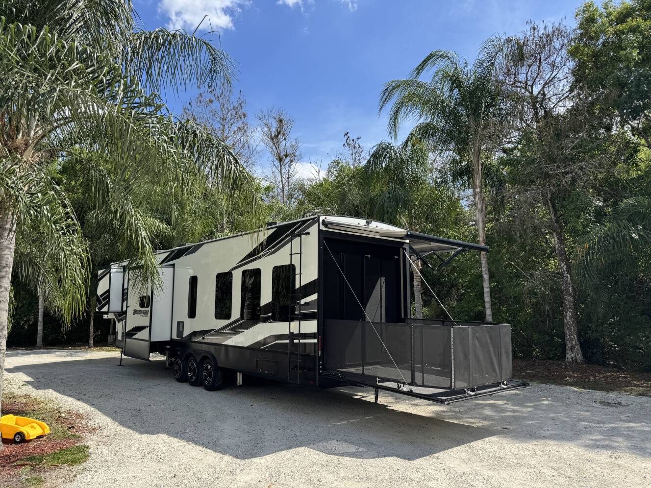 A photo of this 2021 Grand Design MOMENTUM M-CLASS 398MR