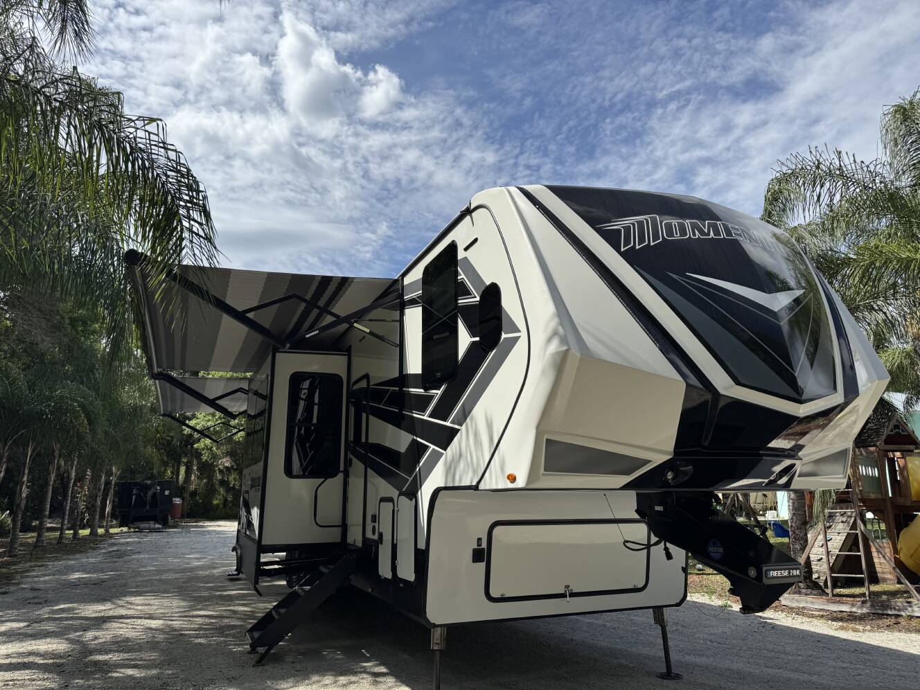 A photo of this 2021 Grand Design MOMENTUM M-CLASS 398MR