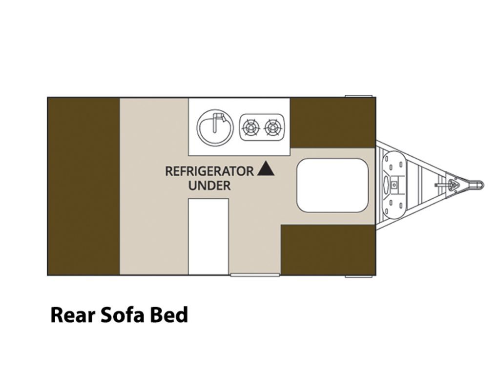 2017 Aliner ALINER Classic Rear Sofa Bed in goddard KS