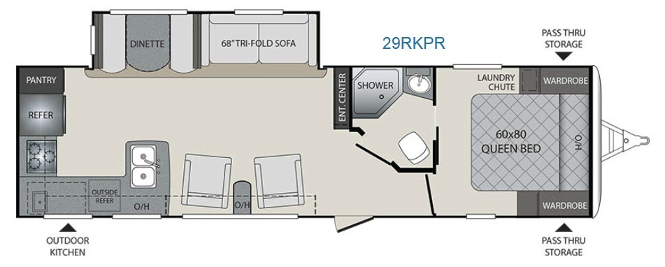 2017 Keystone Rv Premier Ultra Lite 29RKPR in bunker hill IN