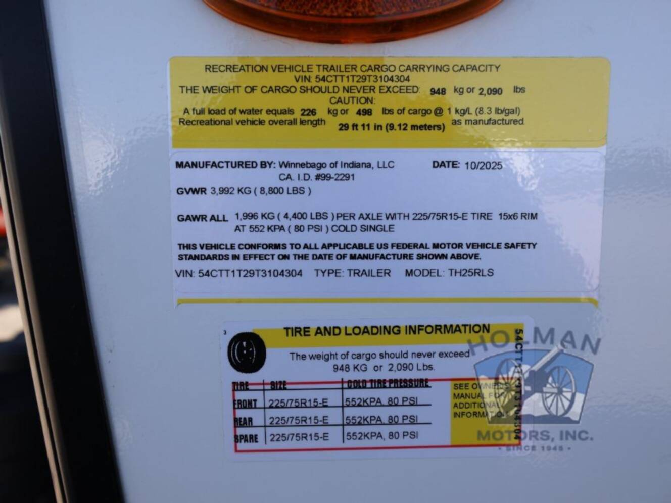 A photo of this 2026 Winnebago Thrive 25RLS