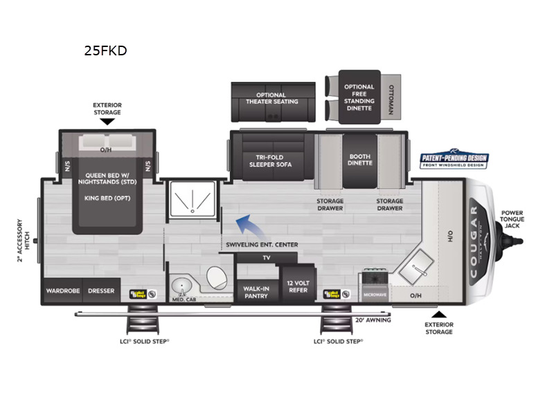 2025 Keystone Rv Cougar Half-Ton 25FKD in odessa TX