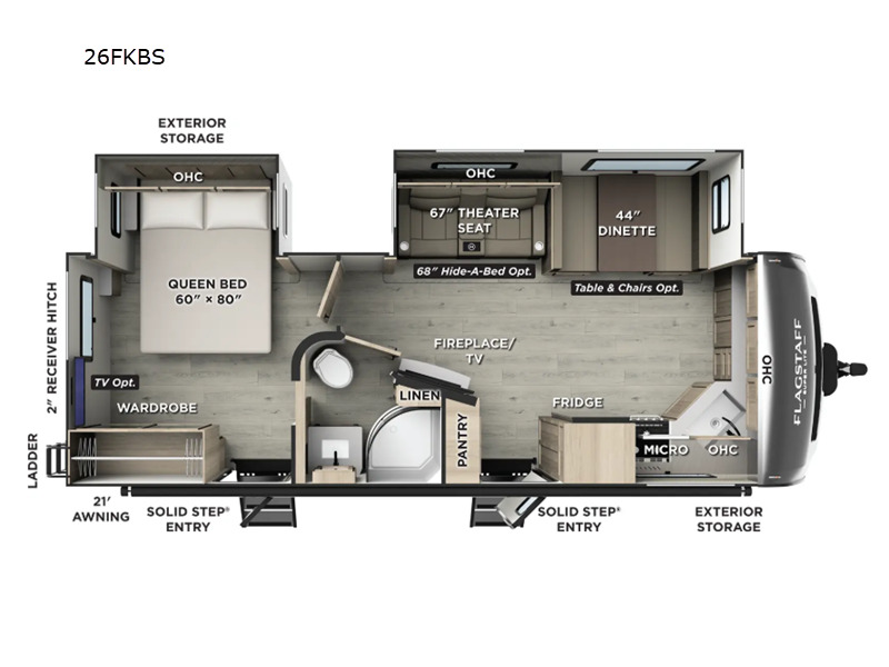 2026 Forest River Rv Flagstaff Super Lite 26FKBS in slaton TX