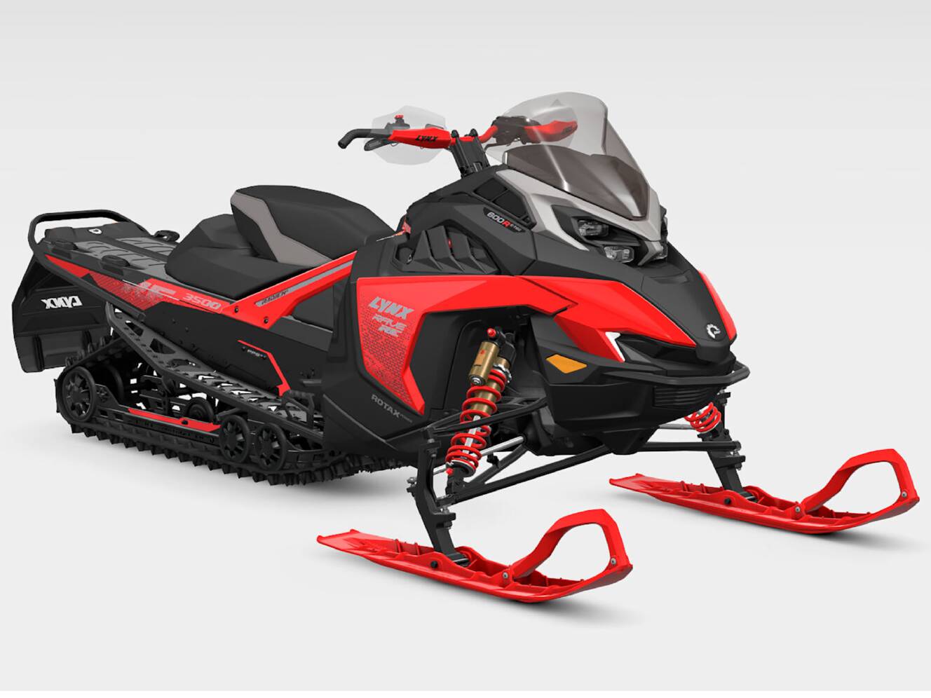 A photo of this 2026 Lynx Rave RE 600R E-TEC Ice Ripper XT 1.5 M.S. / E.S.