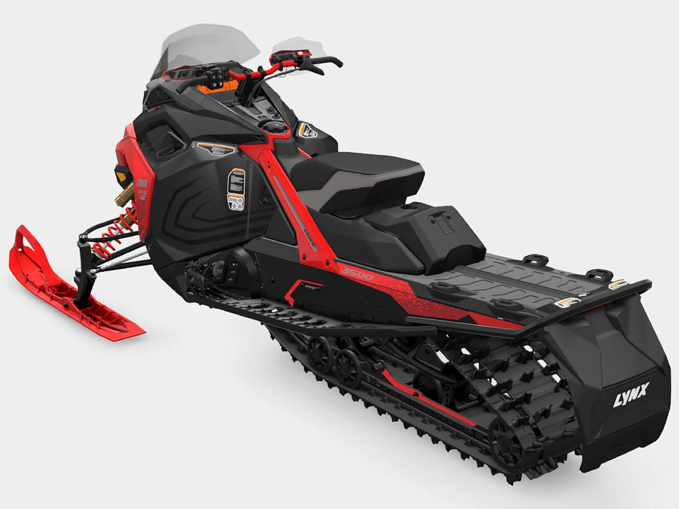 A photo of this 2026 Lynx Rave RE 600R E-TEC Ice Ripper XT 1.5 M.S. / E.S.