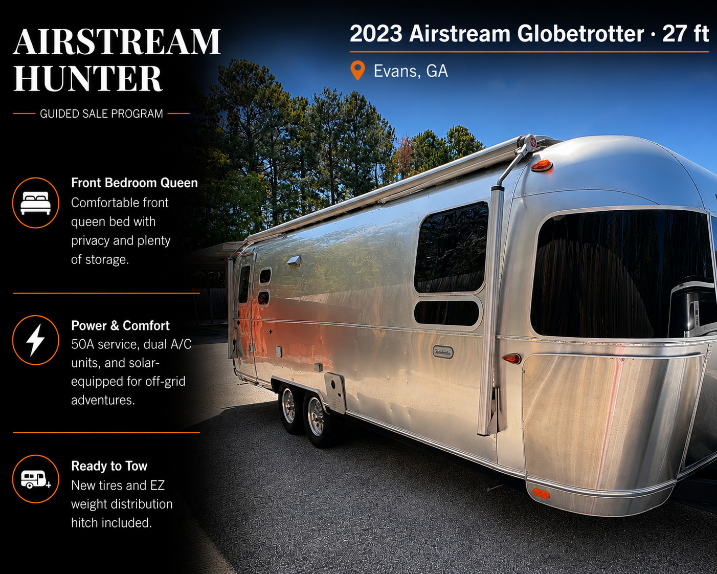 2023 Airstream GLOBETROTTER 27FBQ in evans GA