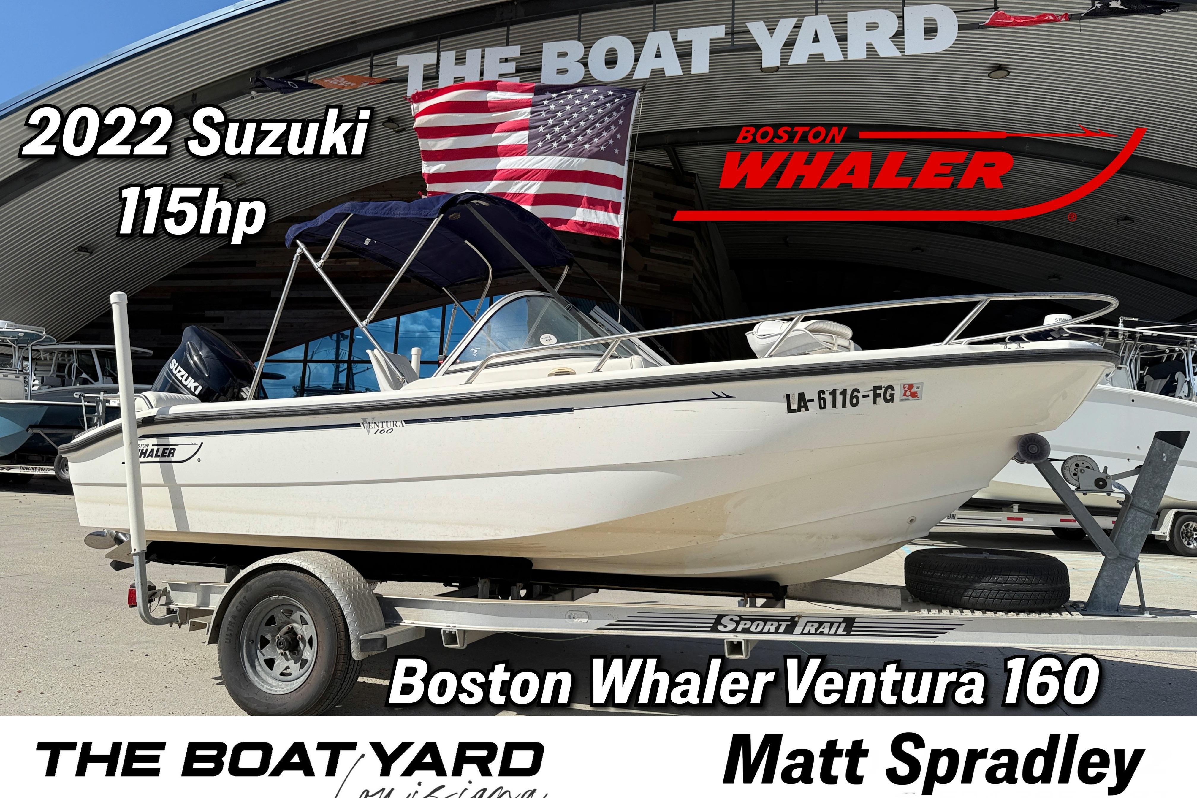 2002 Boston Whaler Ventura 160 160CC in marrero LA