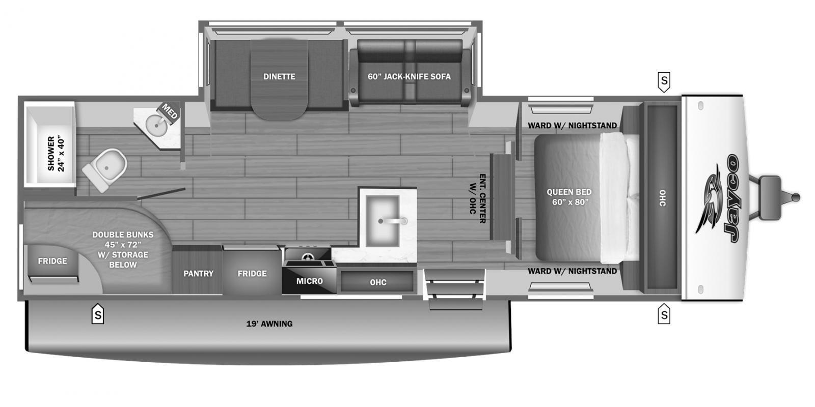 A photo of this 2027 Jayco Jay Feather SL 26BHSL