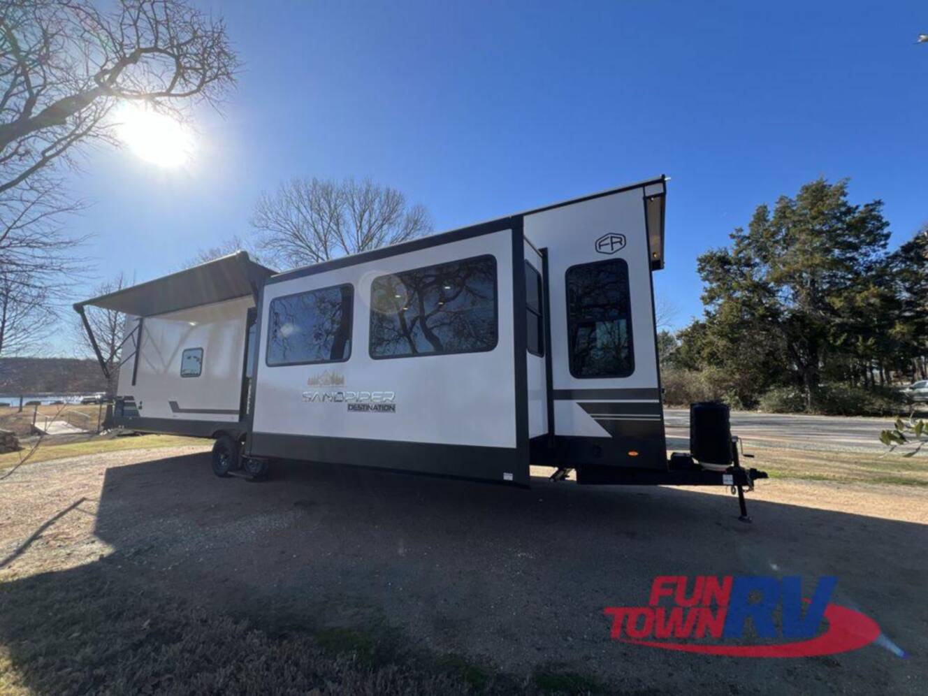 A photo of this 2025 Forest River Rv Sandpiper Destination Trailers 388JW