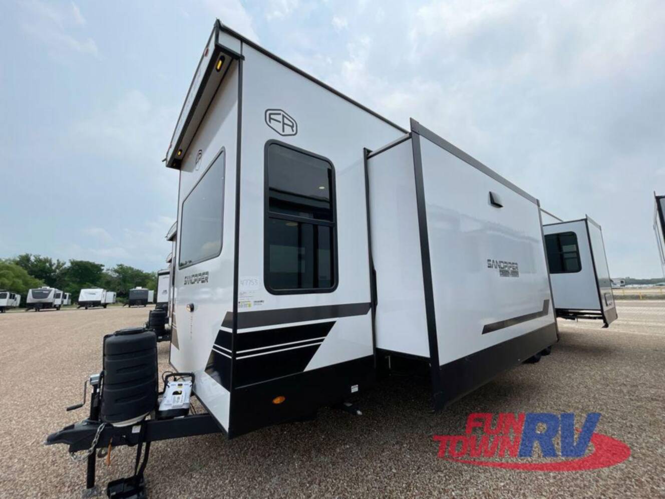 A photo of this 2025 Forest River Rv Sandpiper Destination Trailers 388JW