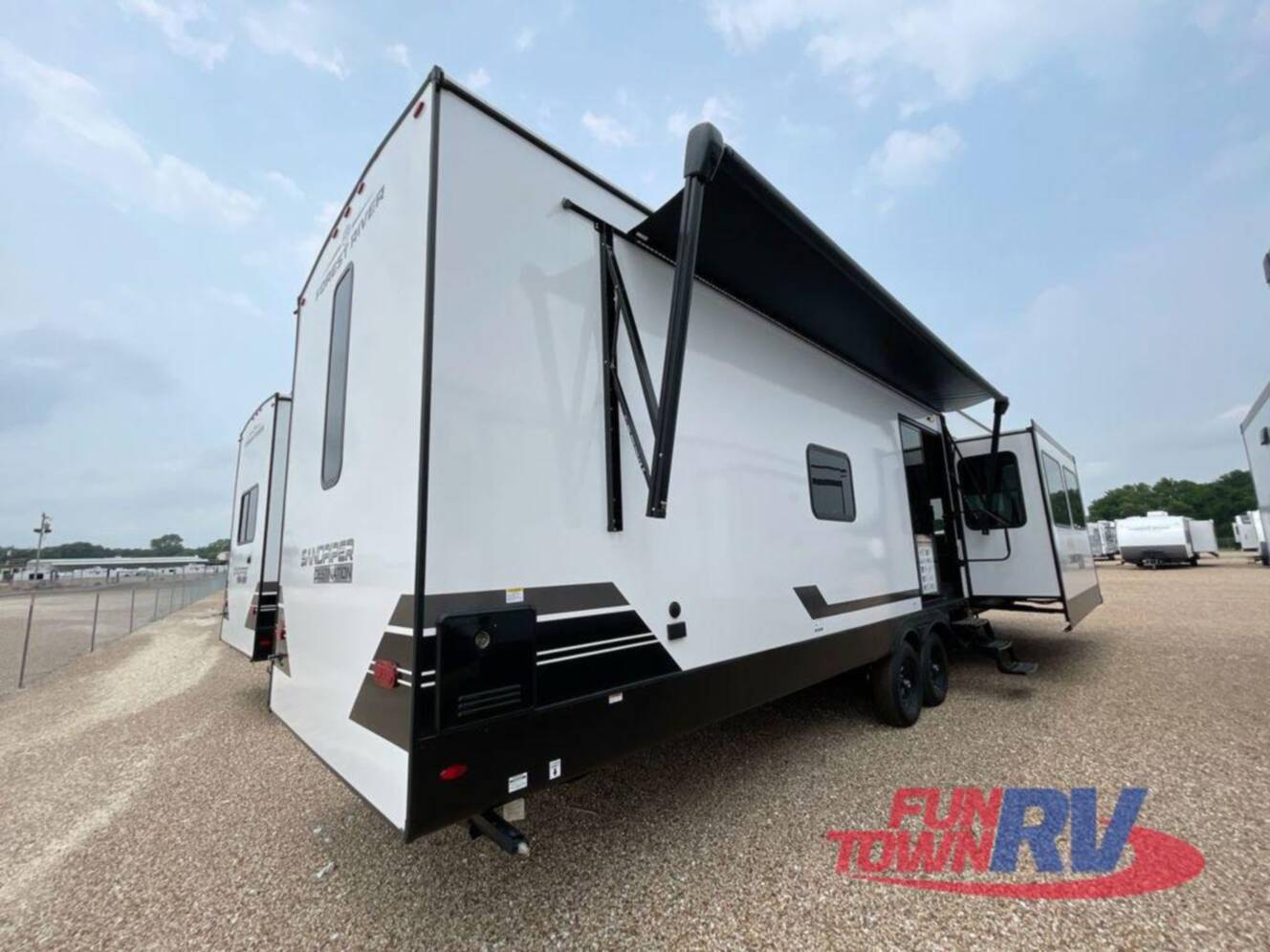 A photo of this 2025 Forest River Rv Sandpiper Destination Trailers 388JW