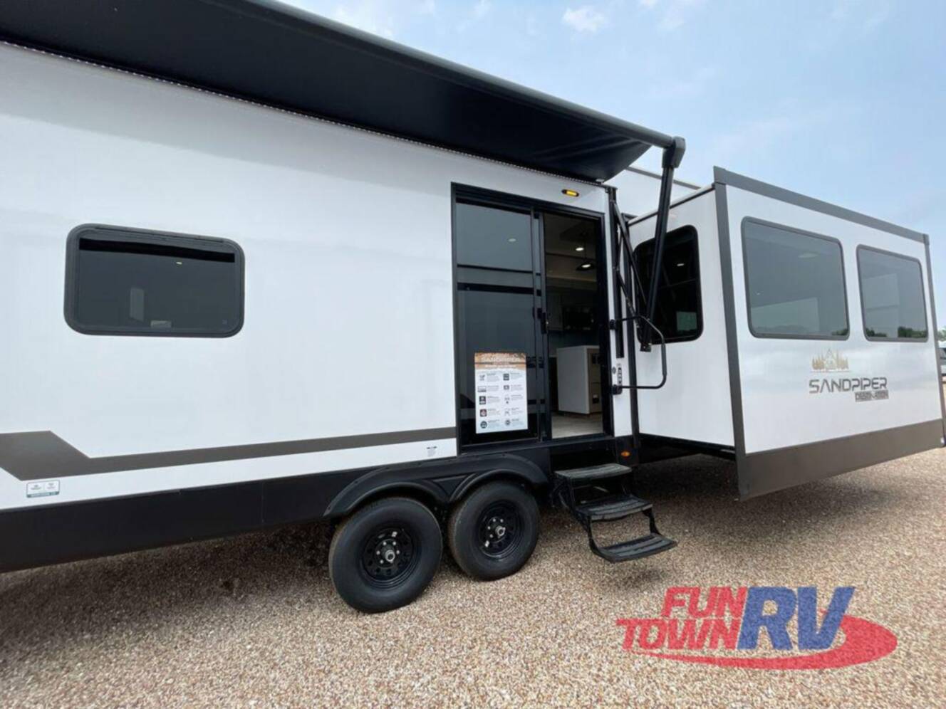 A photo of this 2025 Forest River Rv Sandpiper Destination Trailers 388JW
