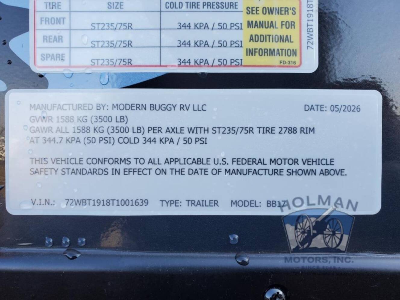A photo of this 2026 Modern Buggy Rv Big Buggy BB17