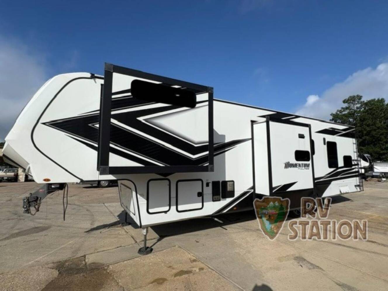 A photo of this 2022 Grand Design Momentum M-Class 351MS