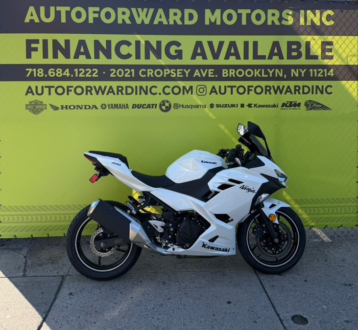 ^^③ White Honda,kawasaki,triumph,victory,yamaha Ninja 400 Sportbike