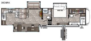 2020 FOREST RIVER CEDAR CREEK HATHAWAY 38DBRK
