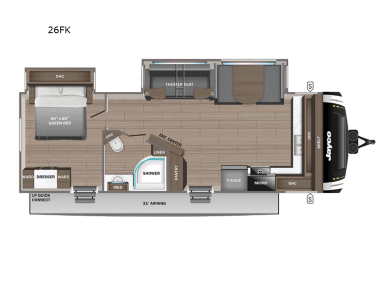 A photo of this 2025 Jayco Jay Feather 26FK