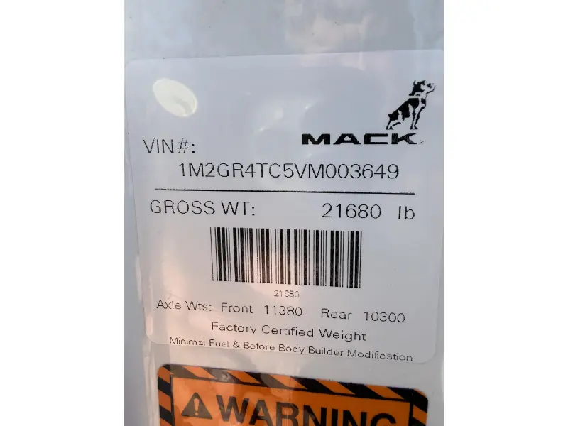 2027 MACK GRANITE 104FR