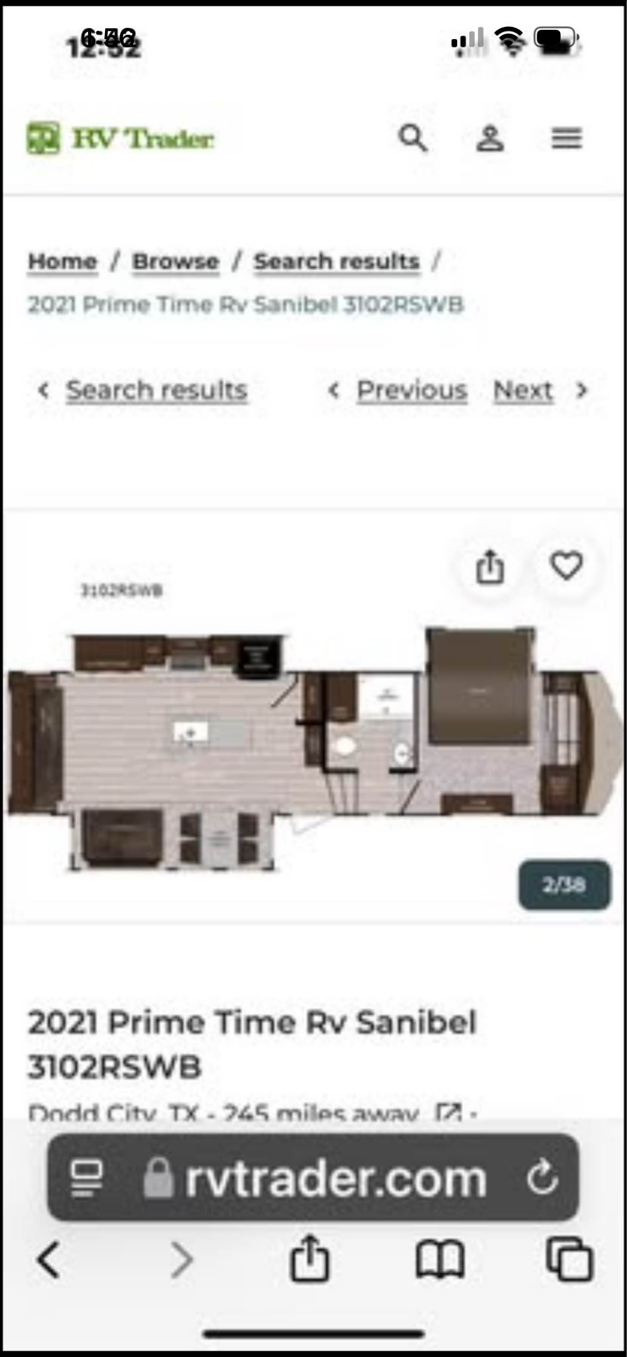 2021 Forest River SANIBEL 38LAUNDRY RV